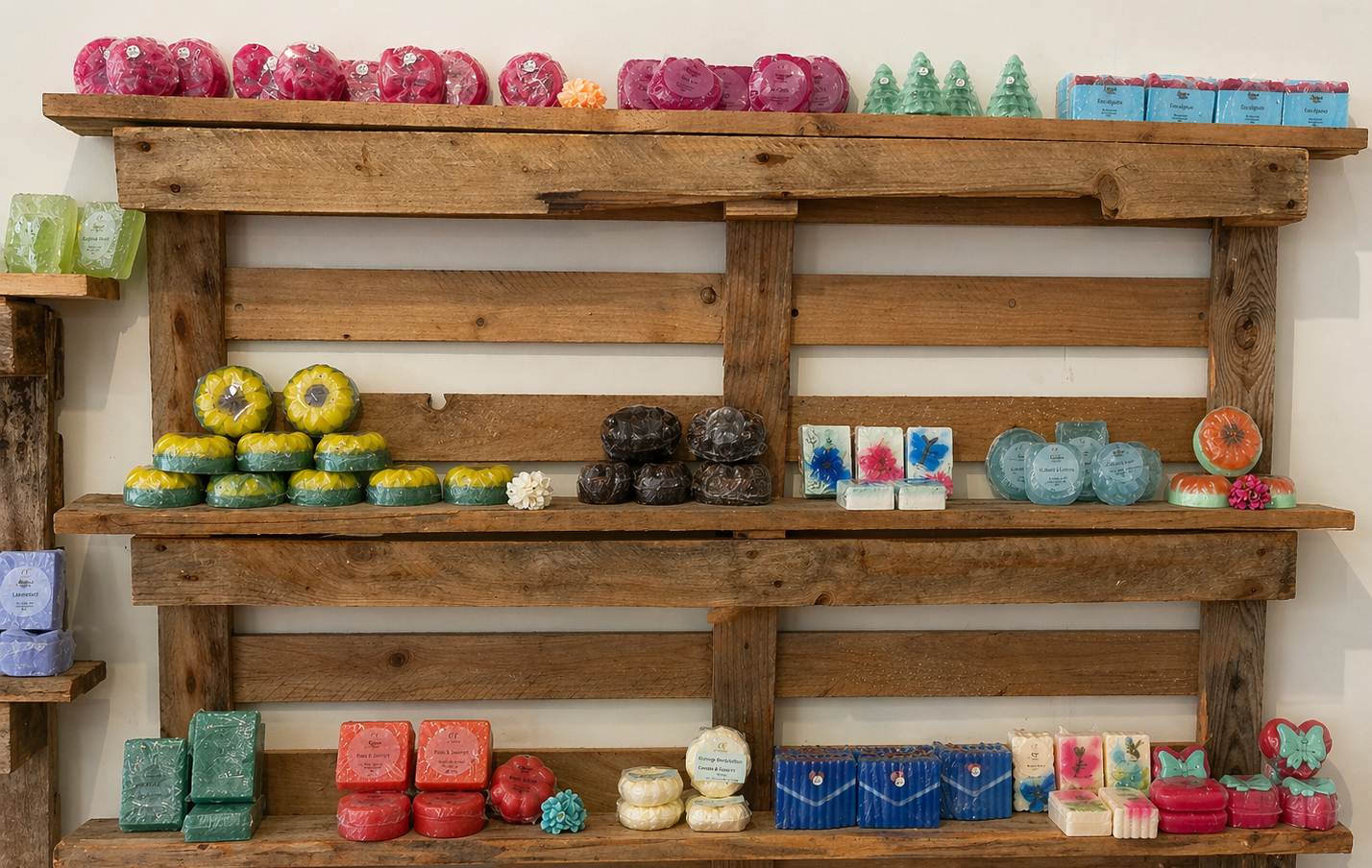 Our workshops take place in a warm, cozy setting surrounded by handmade products, soft lighting, and relaxing scents — the perfect space to unwind and get creative.